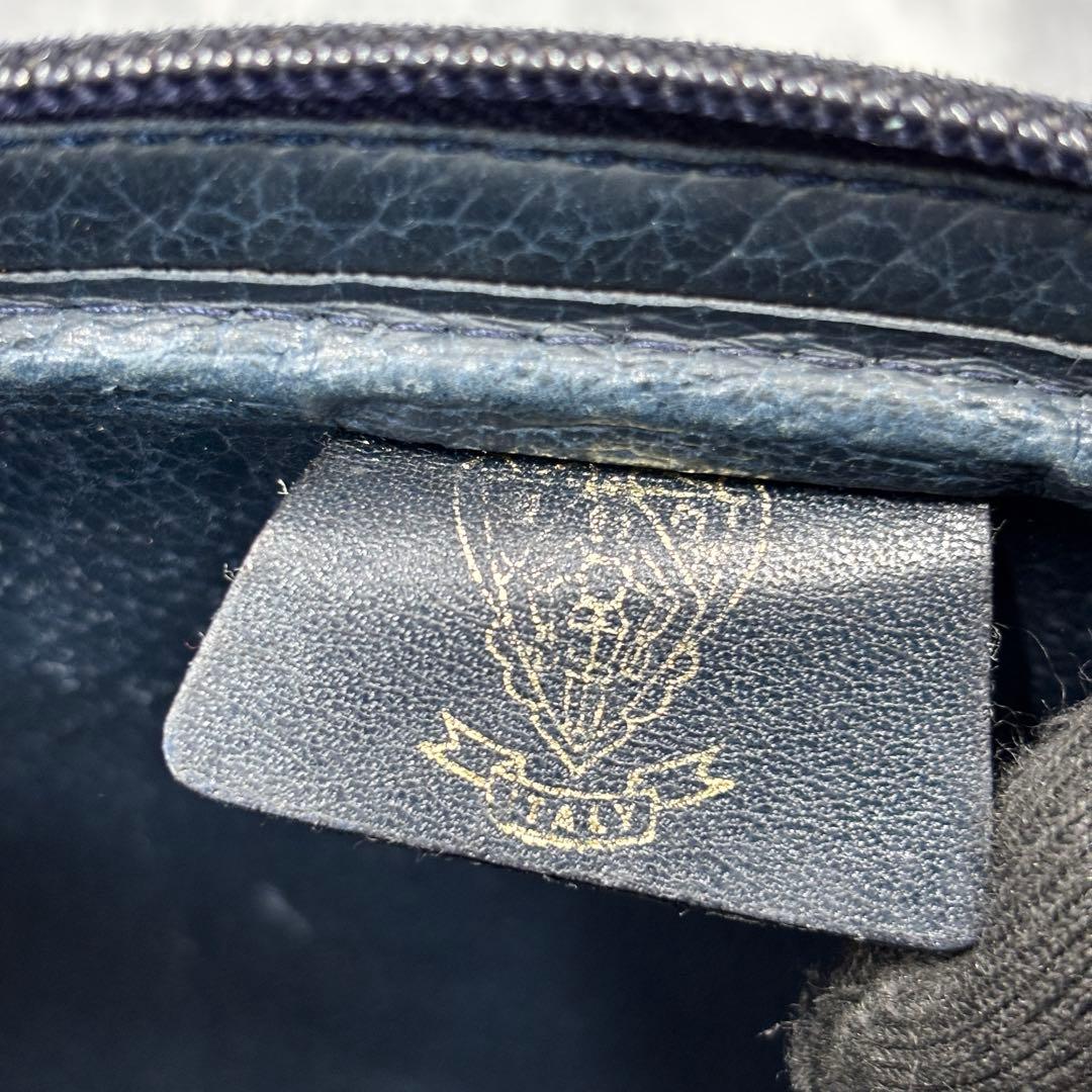 ✨美品✨GUCCI シェリーライン GG クラッチバッグ ネイビー レザー