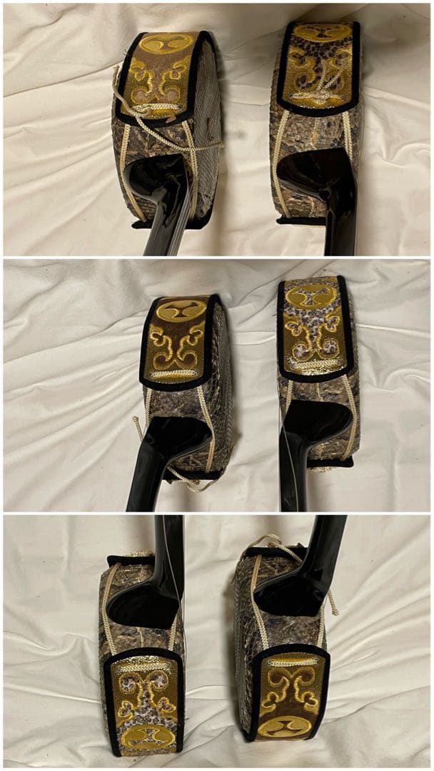 三線 ヘビ皮 2本　ケース付き　難あり