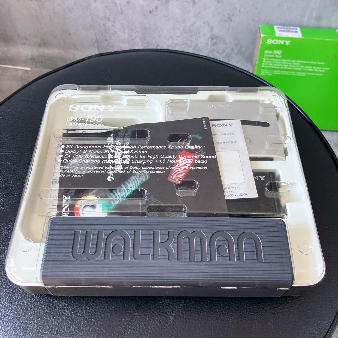 【希少】SONY カセットウォークマン WM-190 外箱付属