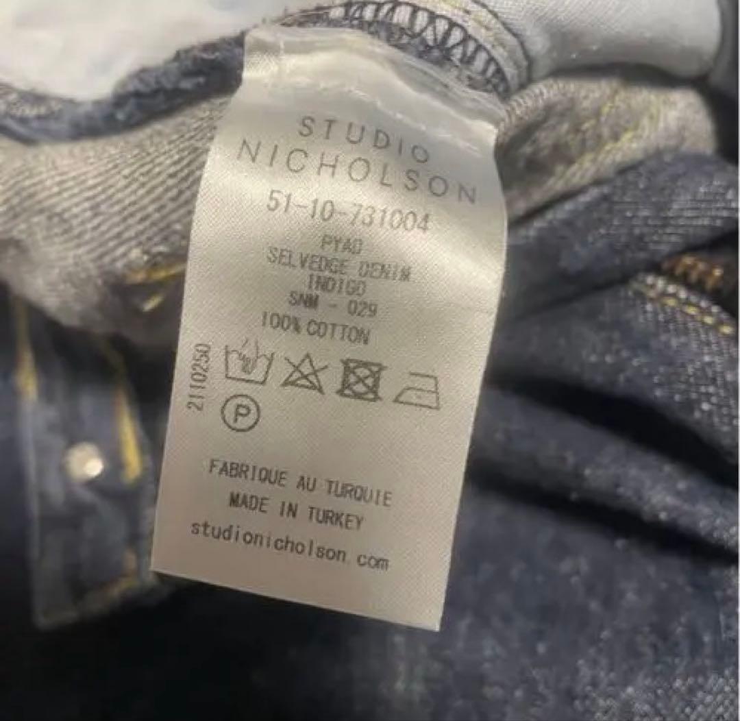 スタジオニコルソン　PYAD SELVEDGE DENIM Mサイズ