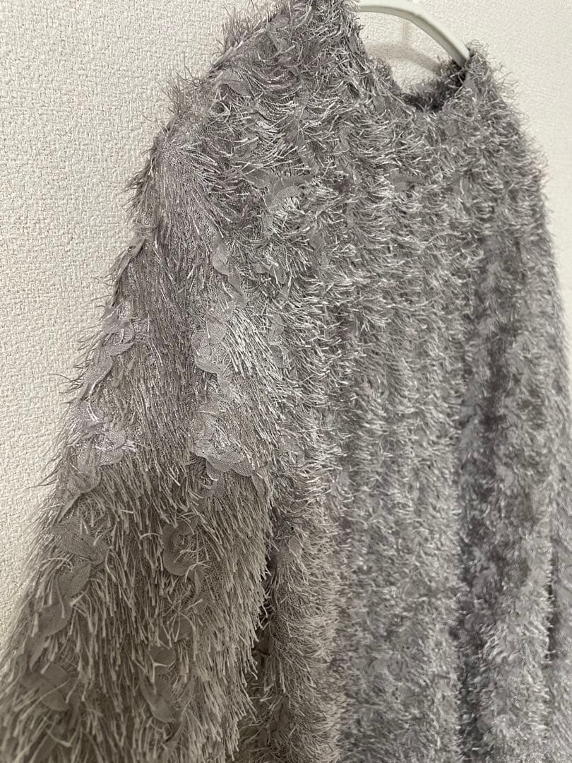 Cygne シーニュ　ファンシートップス Sara グレー　0