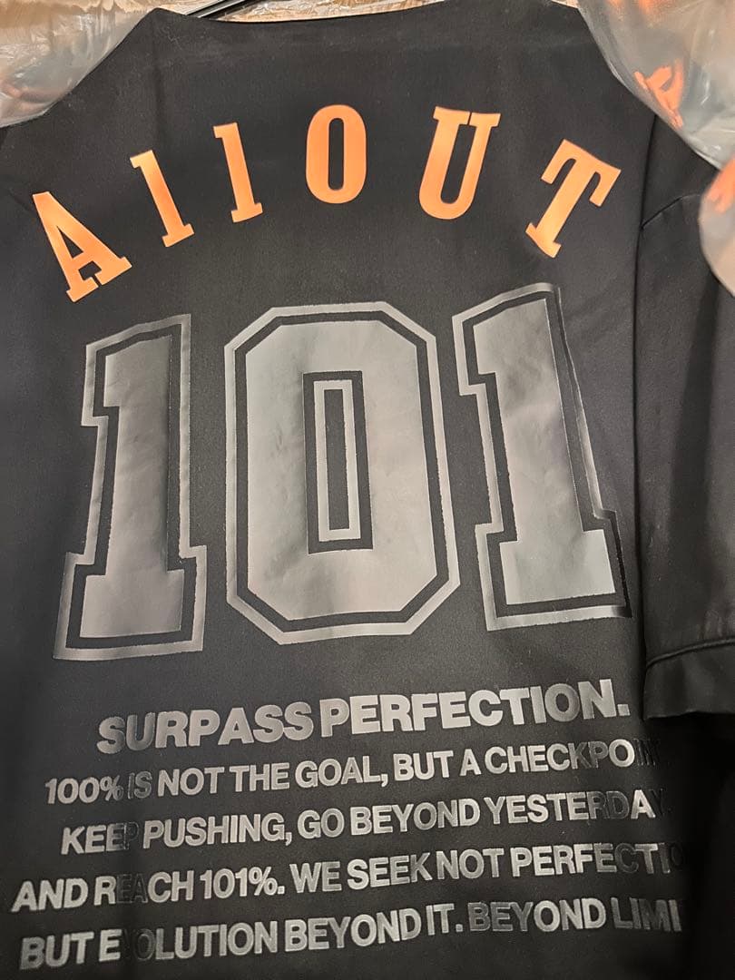 ALL OUT 101 ブラック、オールアウト　 2025セットアップ