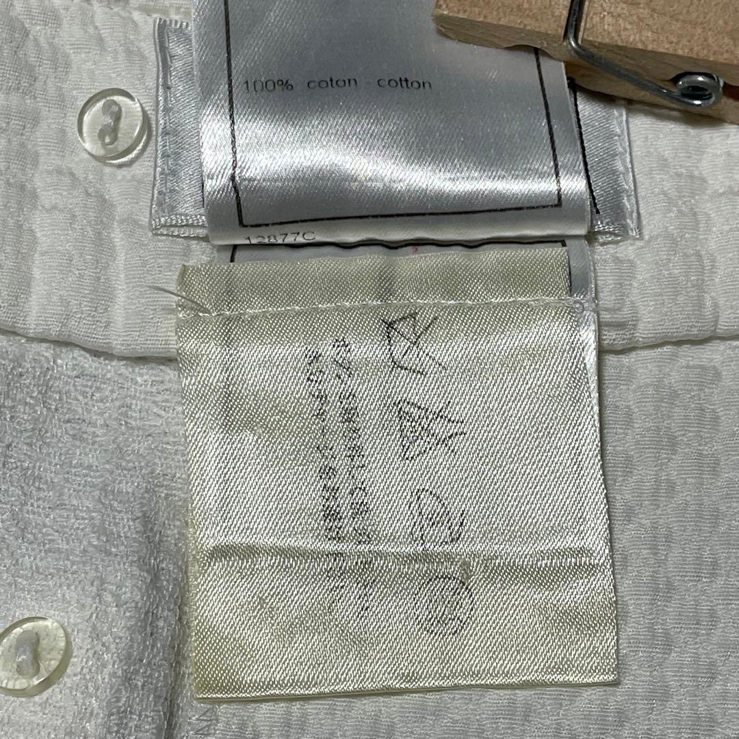 シャネル　CHANEL （38） ミニスカート　ココマークボタン　膝上丈　白