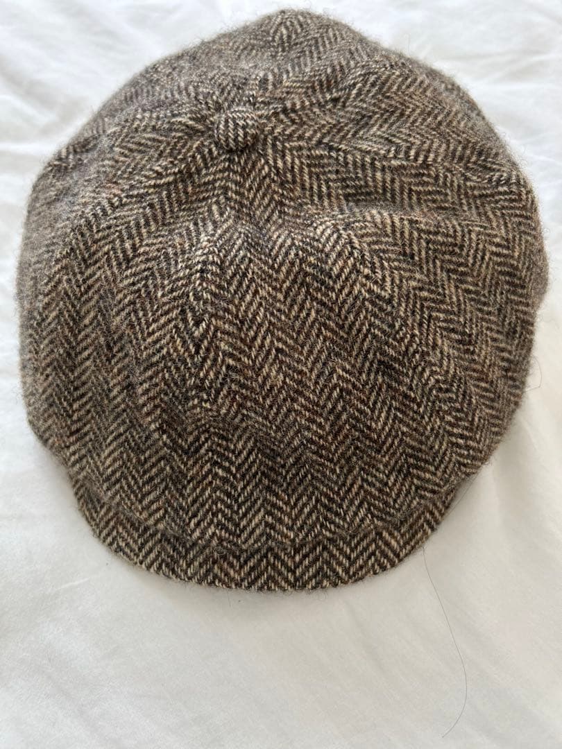 激レア品　ダブルアールエル　RRL ニュースボーイキャップ　レザーパインピング