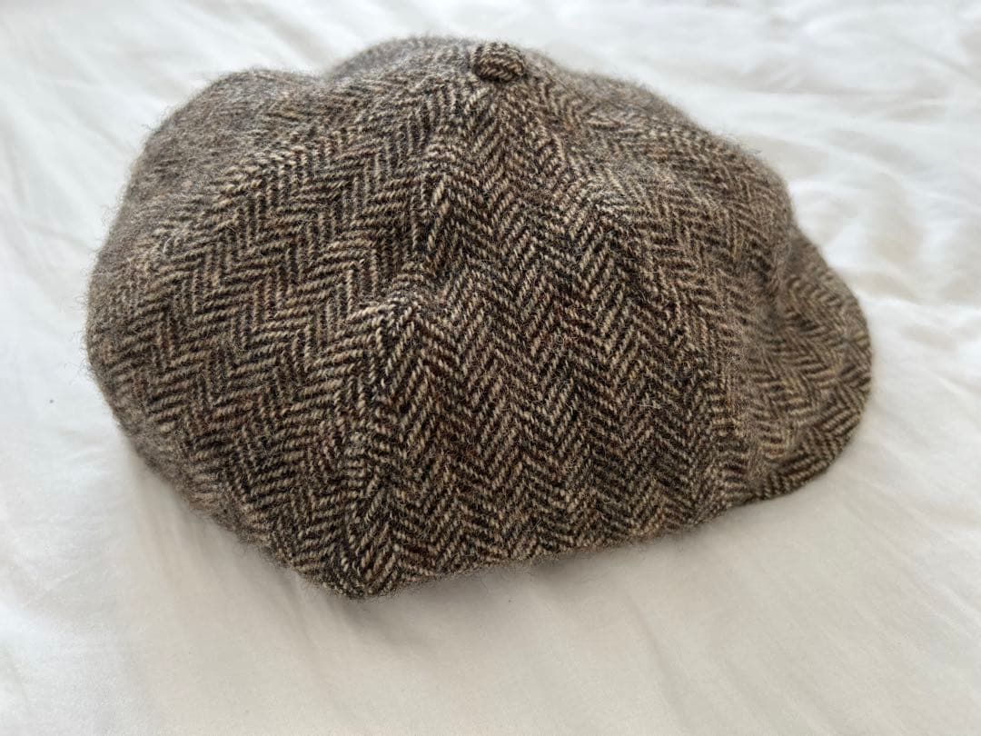 激レア品　ダブルアールエル　RRL ニュースボーイキャップ　レザーパインピング