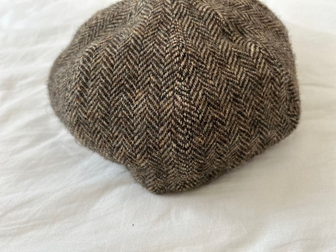 激レア品　ダブルアールエル　RRL ニュースボーイキャップ　レザーパインピング