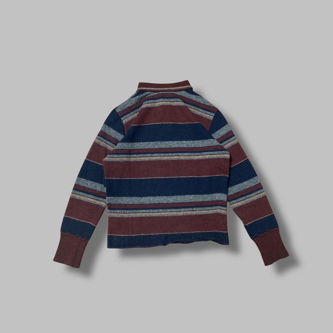 Tee【kolor】BORDER KNIT POLO 3109T