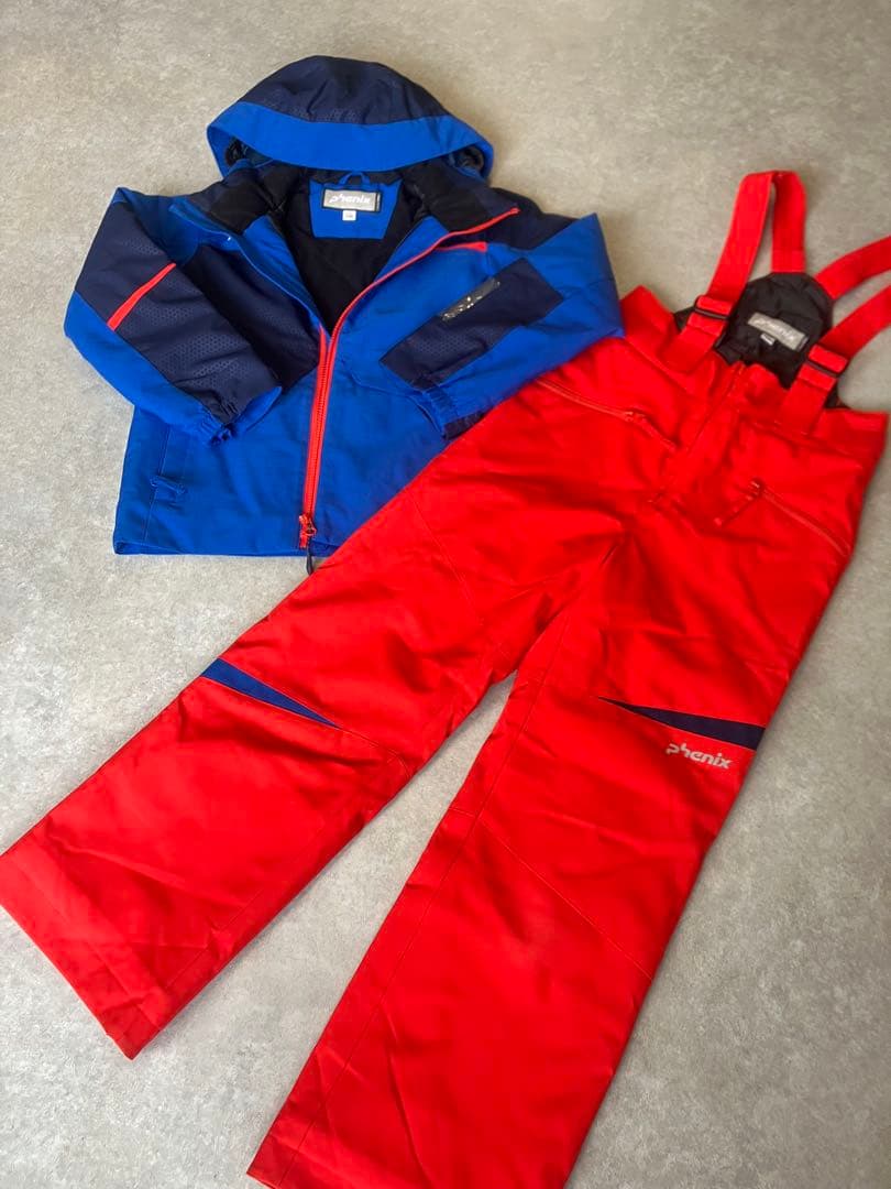 チ*イ様 phenix 子ども用スキーウェア 青/赤　130cm