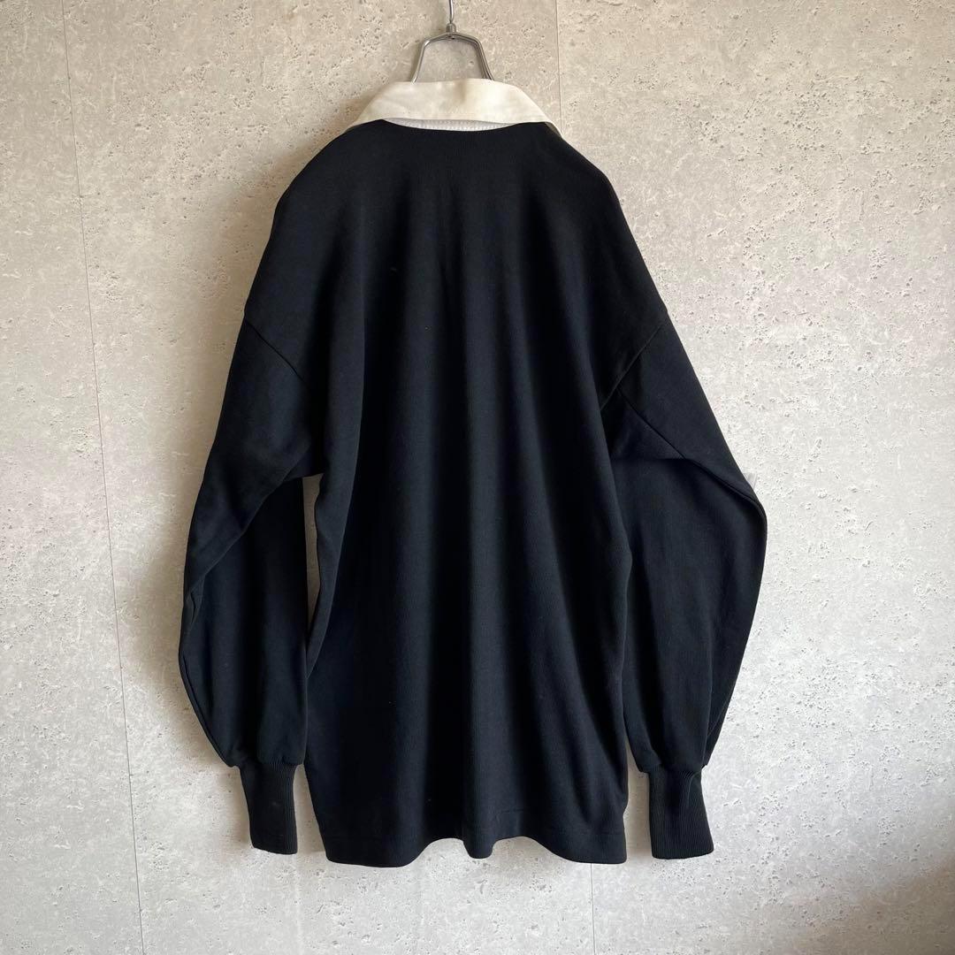 オールド デッドストック カンタベリー オールブラックス 長袖 ラガーシャツ