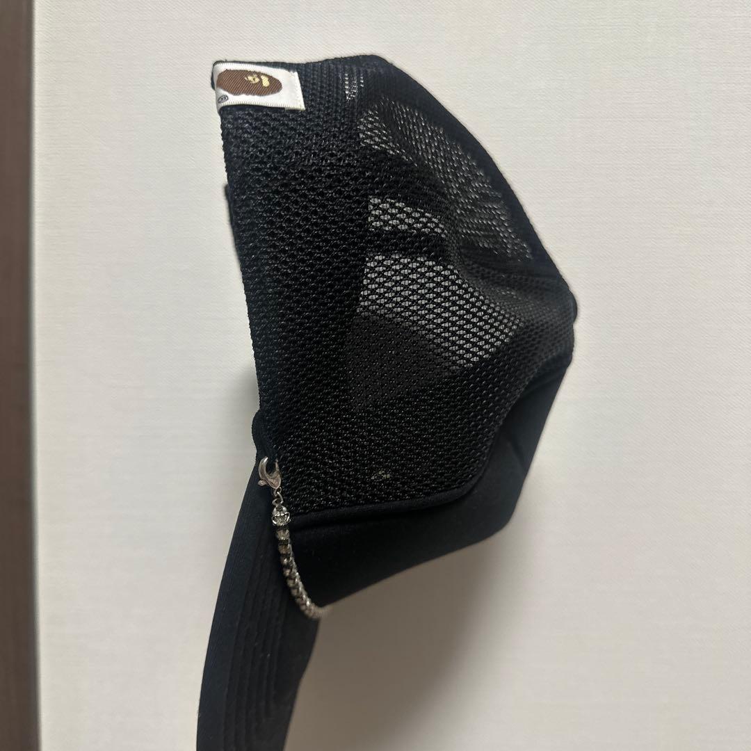 BAPE ブラック トラッカーハット