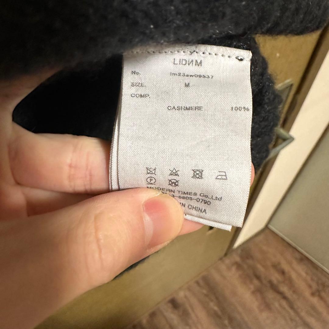 LIDNM CASHMERE MILLED CREW KNIT Ｍサイズ
