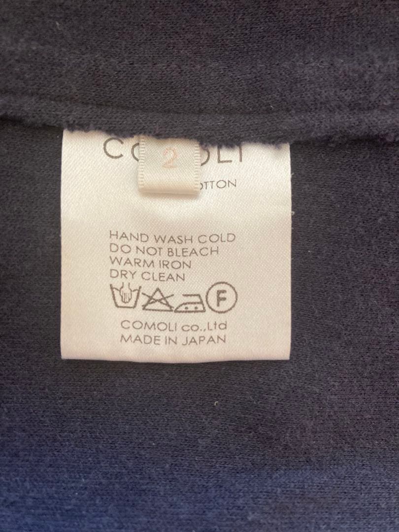 COMOLI コモリ　インレイツイルスタンドカラージャケット　size 2