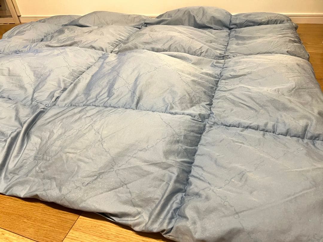 羽毛布団の老舗 IWATA製 ダブル 側生地 綿100 日本製