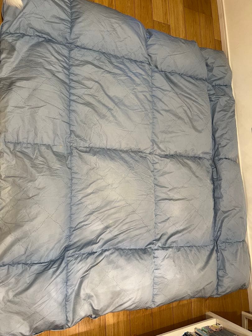 羽毛布団の老舗 IWATA製 ダブル 側生地 綿100 日本製