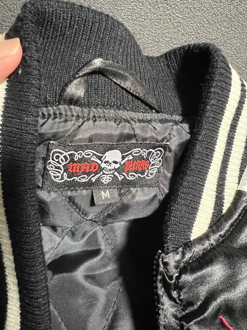 MAD PUNKS スカル刺繍 スカジャン Mサイズ
