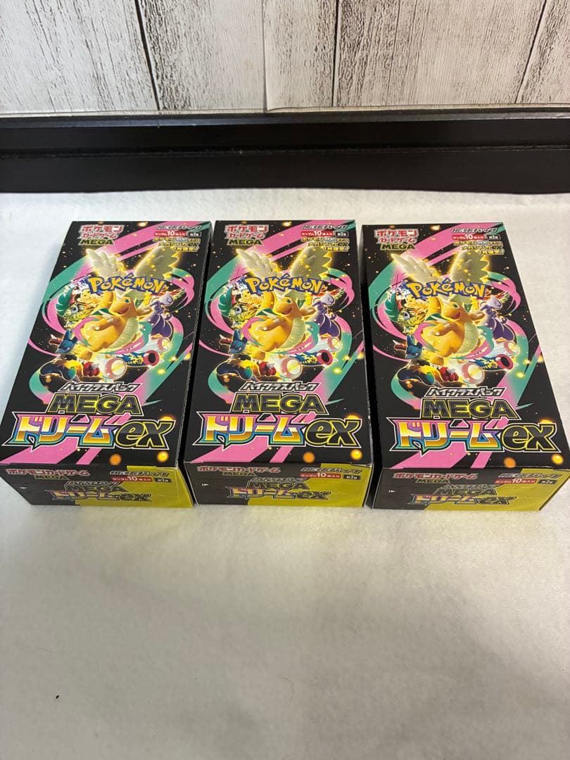 ポケモンカード MEGAドリームex 3箱