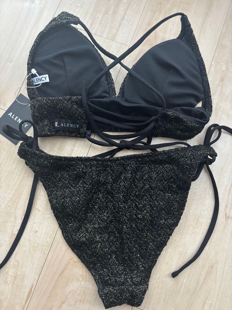 新品未使用 アレンシー ラメビキニ ブラック