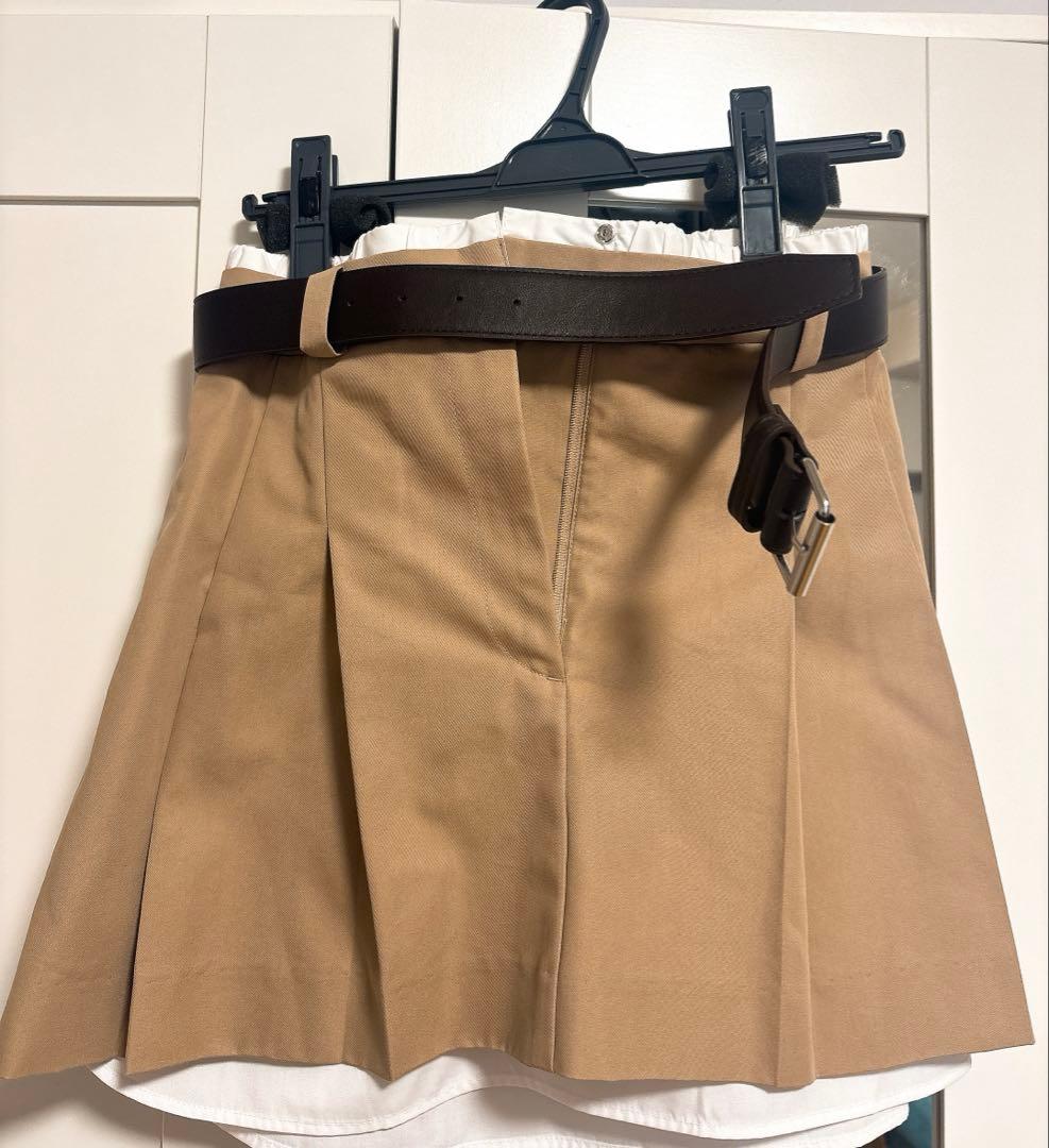 eimy istoire レイヤードプリーツミニスカート Mサイズ