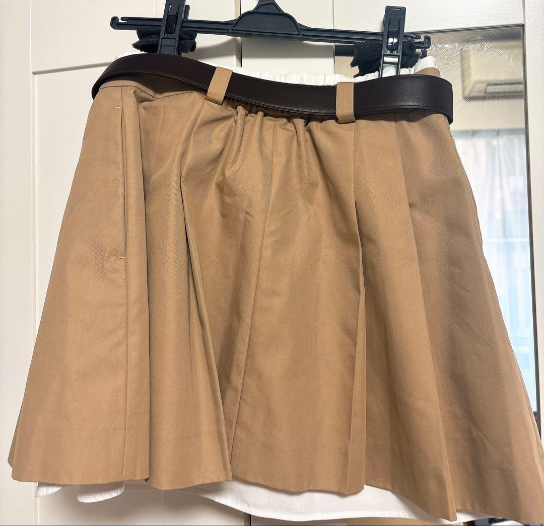 eimy istoire レイヤードプリーツミニスカート Mサイズ