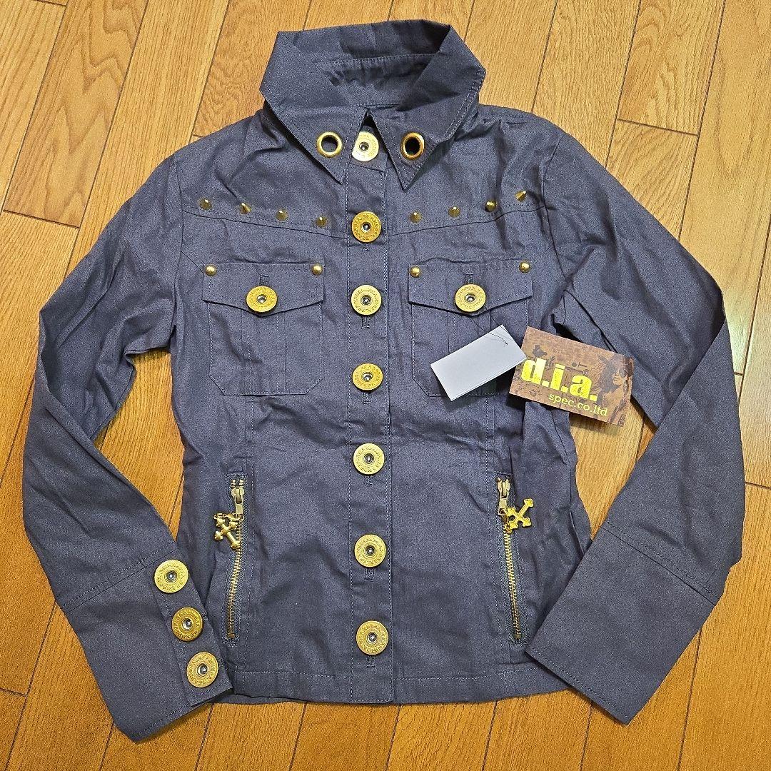 d.i.a. ダイヤ ジャケットシャツ 刺繍シャツ スタッズ 十字架 y2k