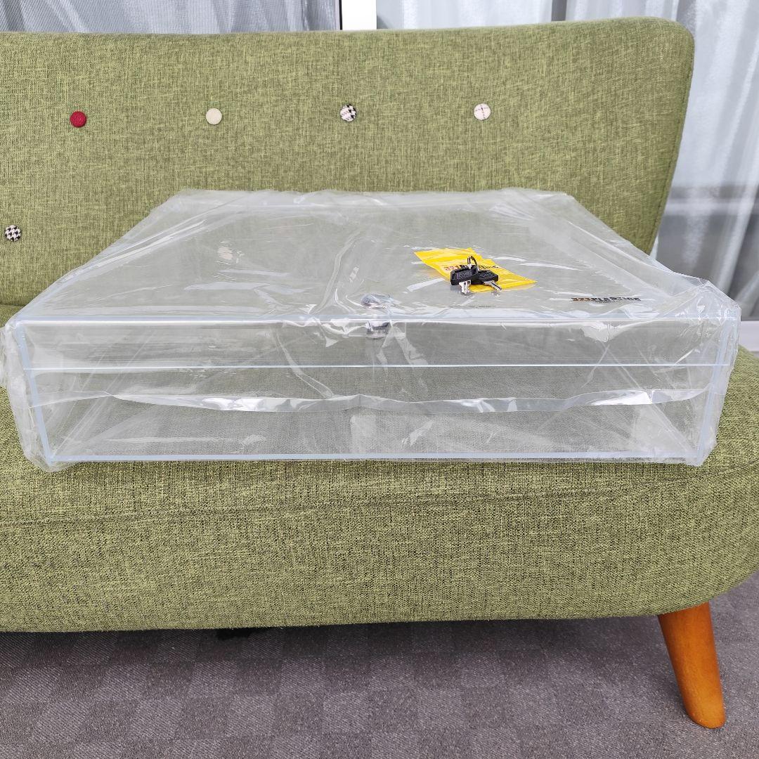 アクリルロックディスプレイケース 鍵付き ジュエリートレイ用 蓋つき