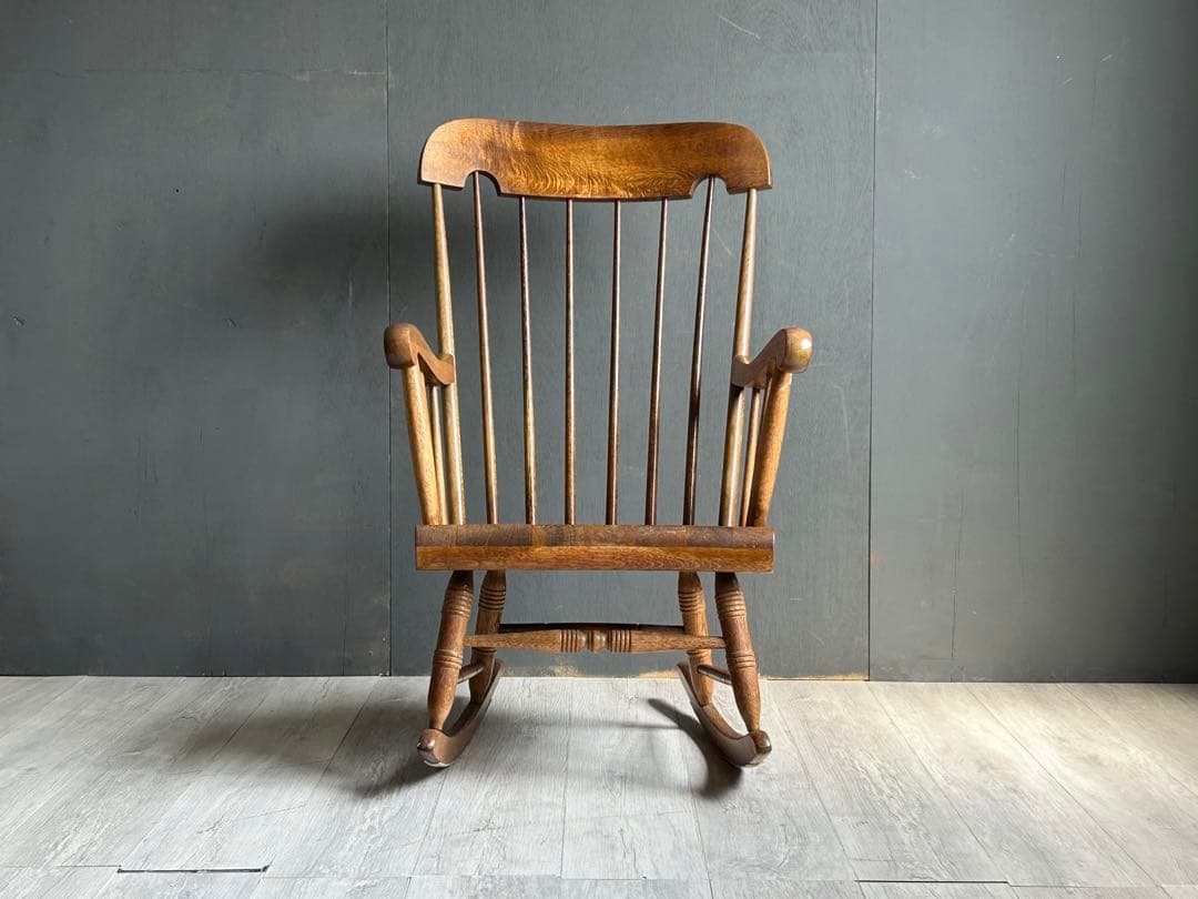 レトロ　飛騨産業　キツツキマーク　ロッキングチェア　ヴィンテージ　ゆり椅子　SZ