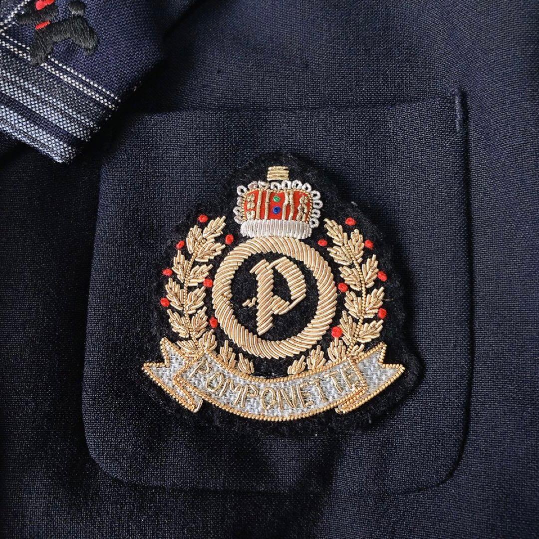 pom ponette 卒服 4点セット ブレザー スカート ワッペン 160