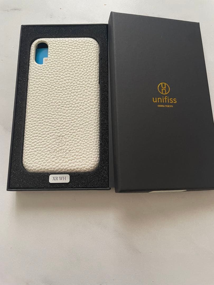unifiss iPhone XR ケース 対応 薄型 軽量 ホワイト レザー