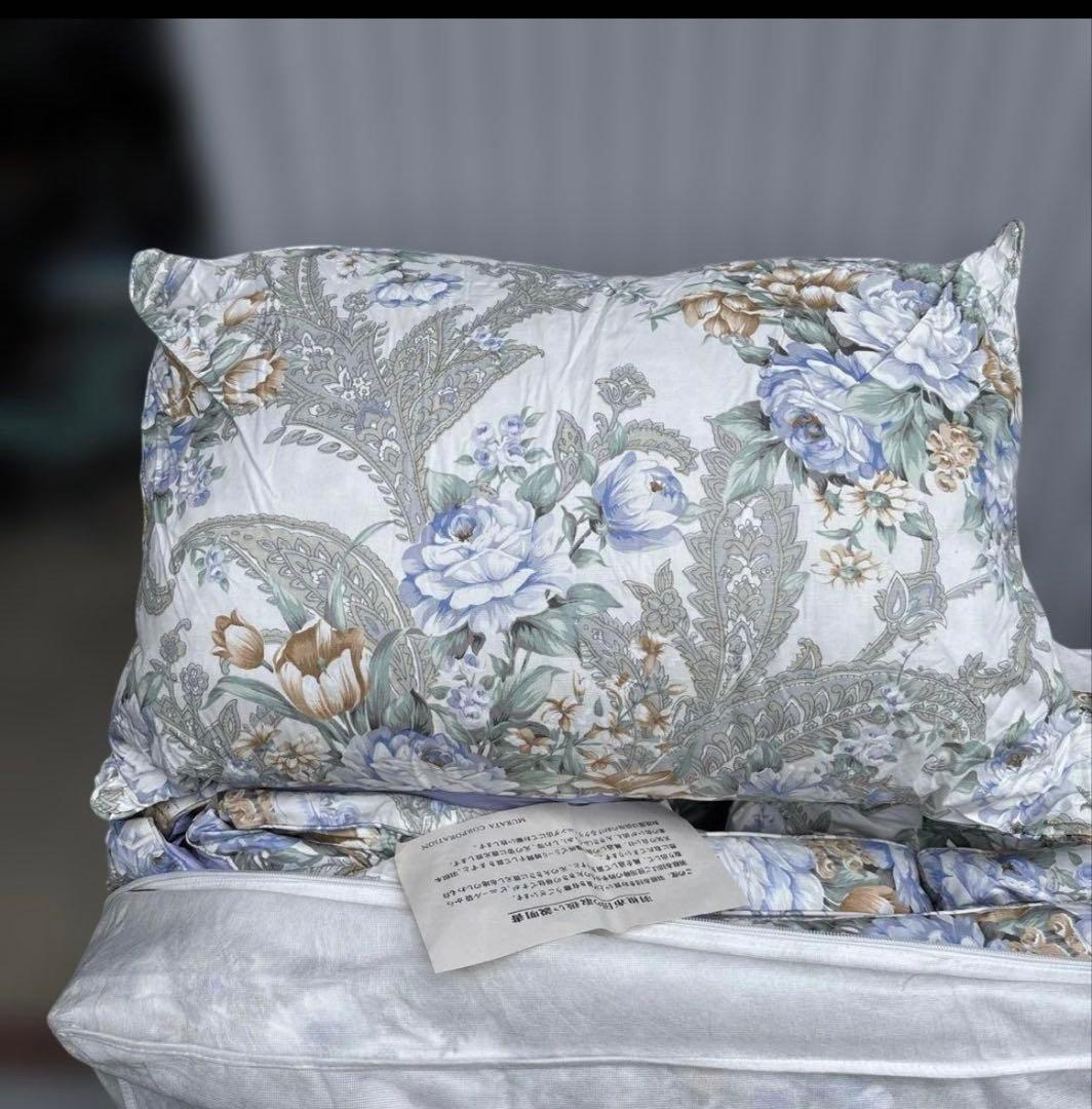 羽毛布団　3点セット　掛け布団　敷き布団　羽根枕