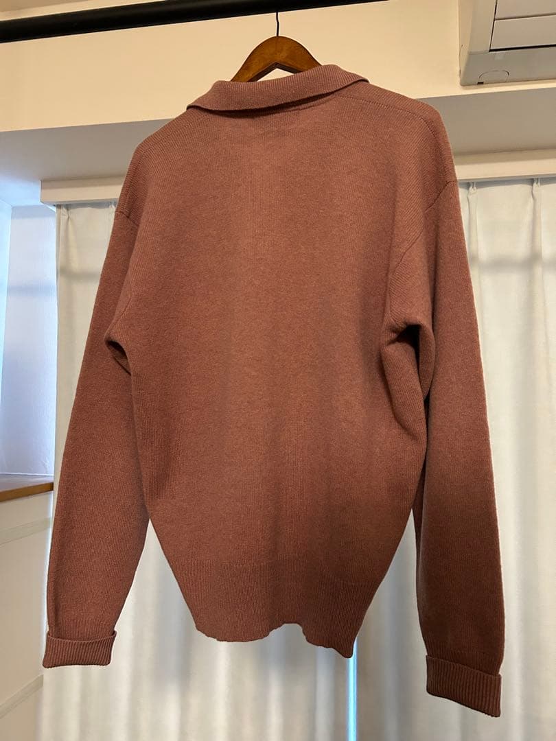 y*n様 90s ラルフローレン　ラムウール　ニット　ハーフボタン　ピンク　ポニ