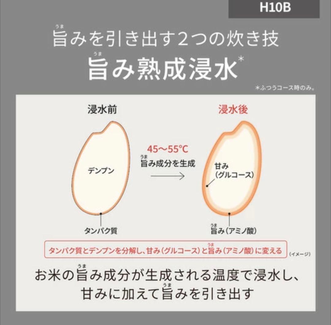 お値下げ新品パナソニック SR-H10B-K IHジャー炊飯器 5.5合炊き 黒