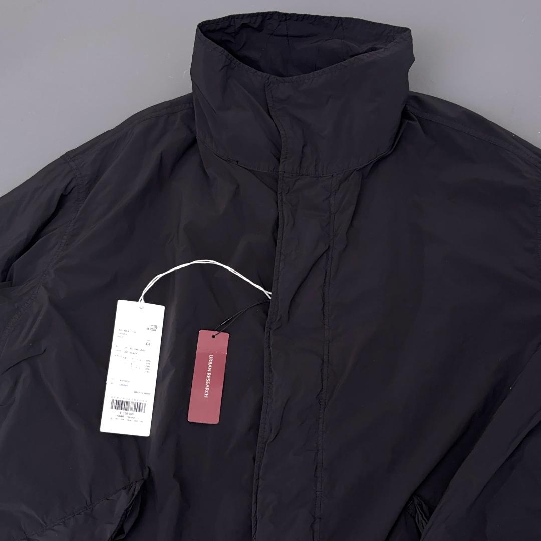 新品 25AW ATON AIR WEATHER 黒 04 ショートモッズコート