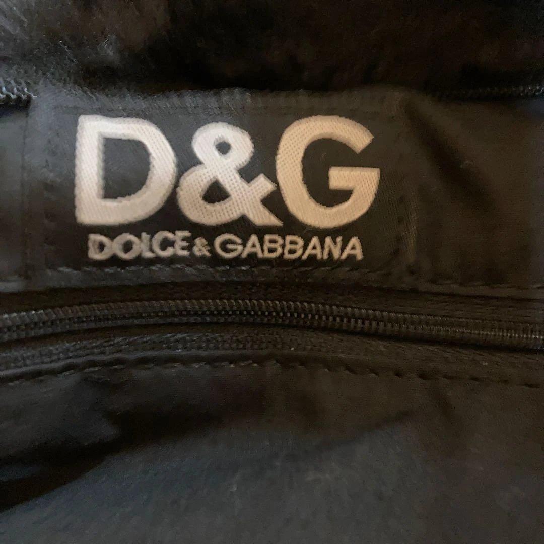 D&G ブラックファーバッグ ポーチ付き