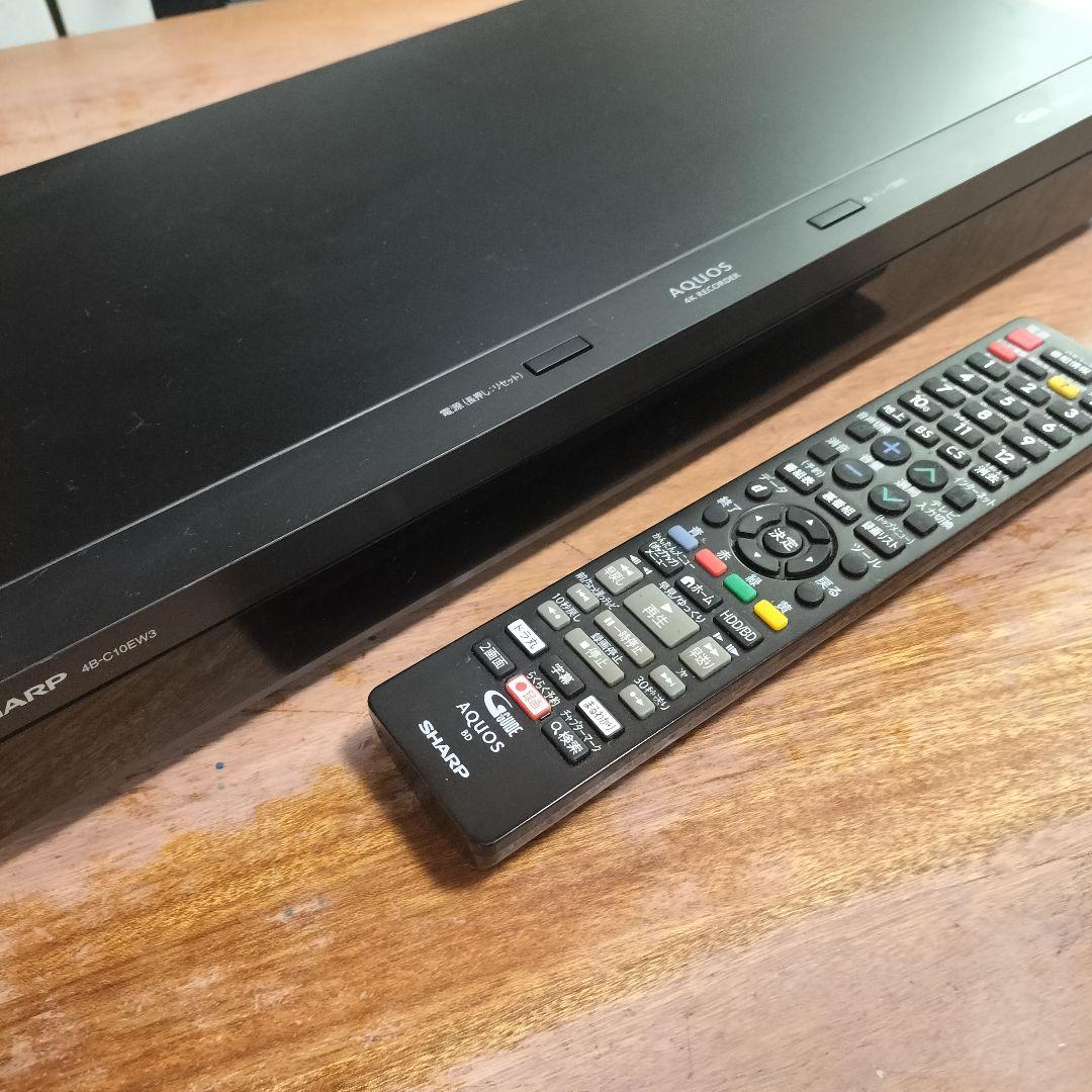 SHARP　AQUOS 4Kレコーダー 4B-C10EW3　シャープ 動作良好