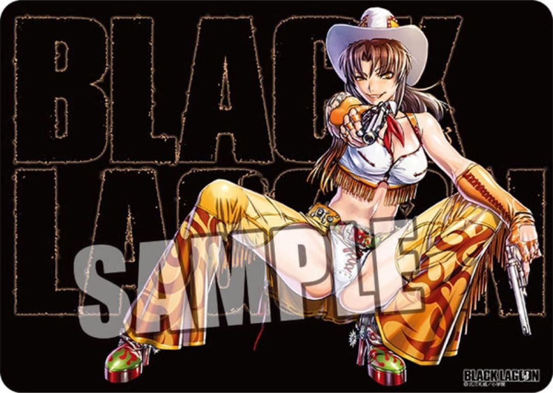 新品TCG万能プレイマット BLACK LAGOON レヴィ ウエスタンVer.