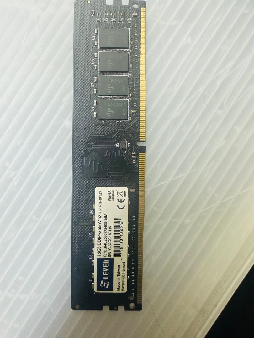 27. DDR4 16GB 16GB*1 DDR4 2666MHzメモリ