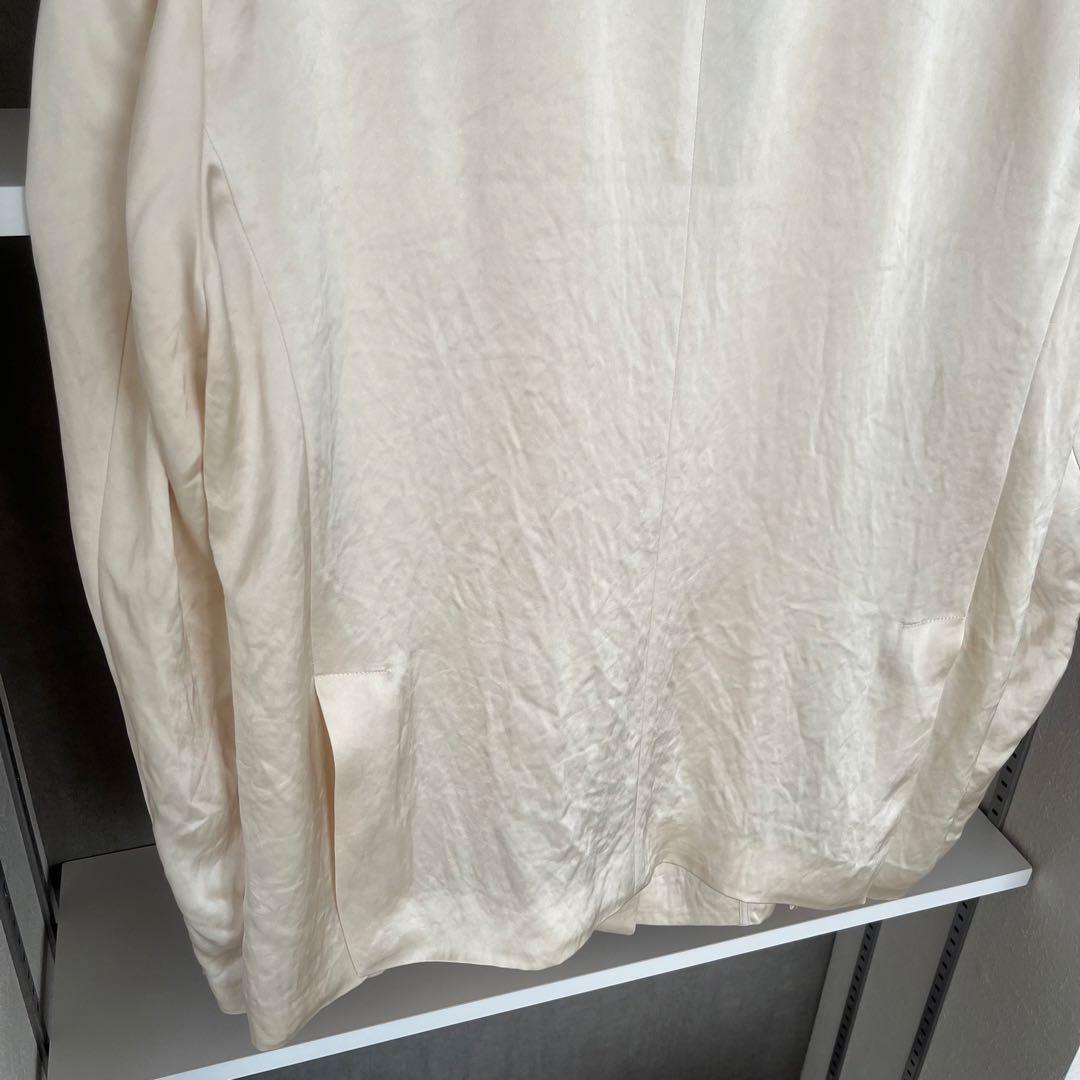 TODAYFUL サテンオーバージャケット　エクリュ　長袖　テーラード　38美品