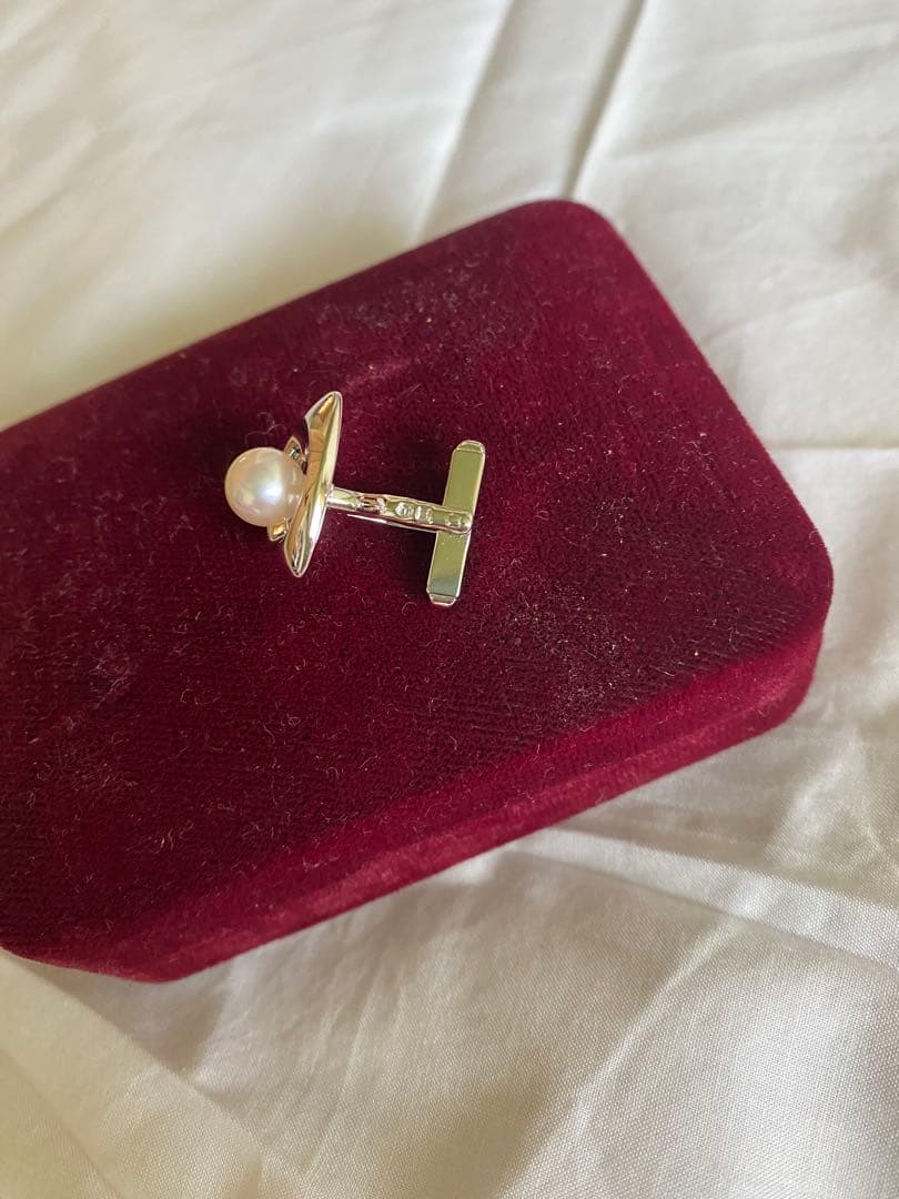 田崎真珠ホワイトパール ネクタイピンセット