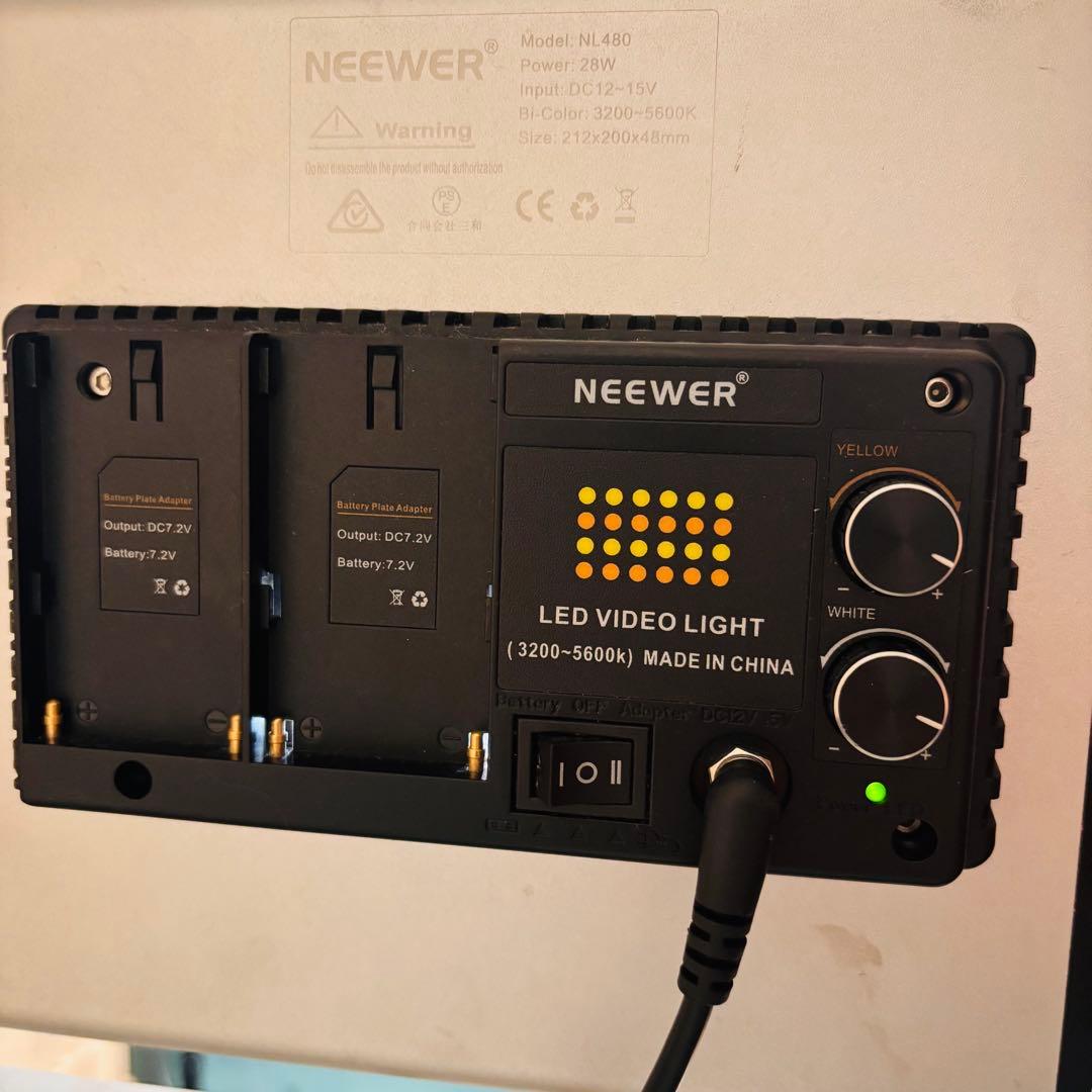 NEEWER 二色 LEDビデオライト NL480