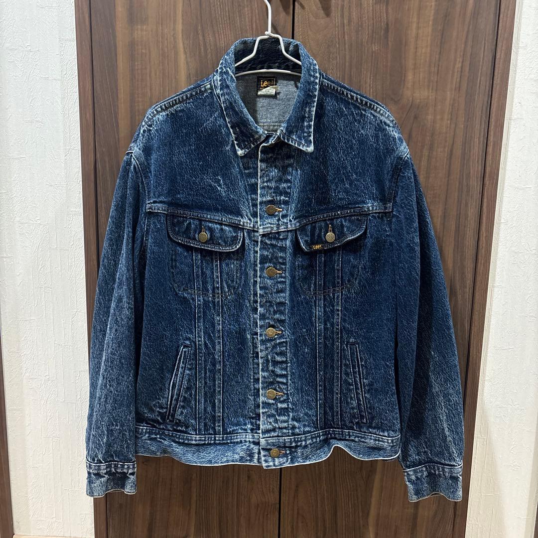 80's Lee リー ケミカルウォッシュ Gジャン デニムジャケット