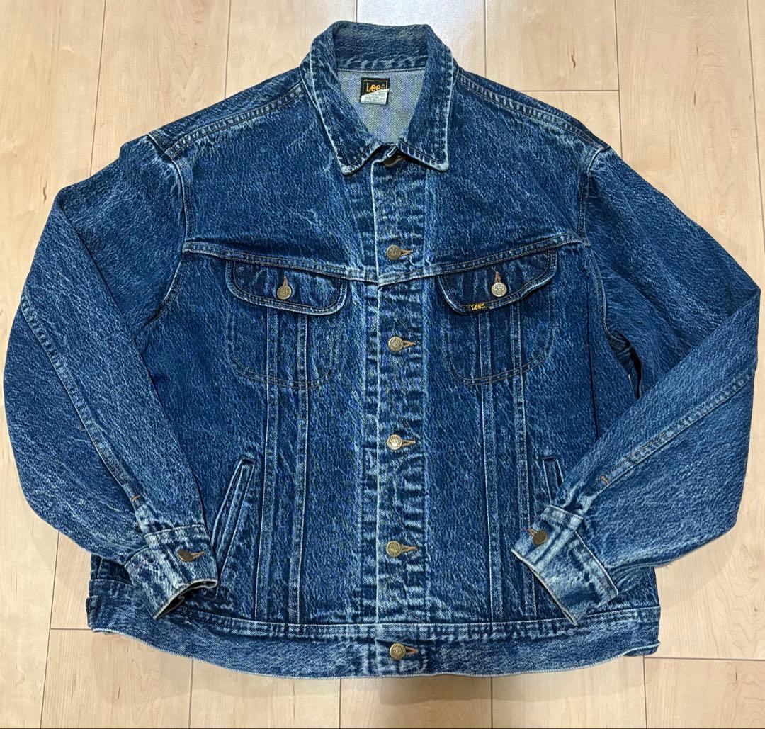 80's Lee リー ケミカルウォッシュ Gジャン デニムジャケット