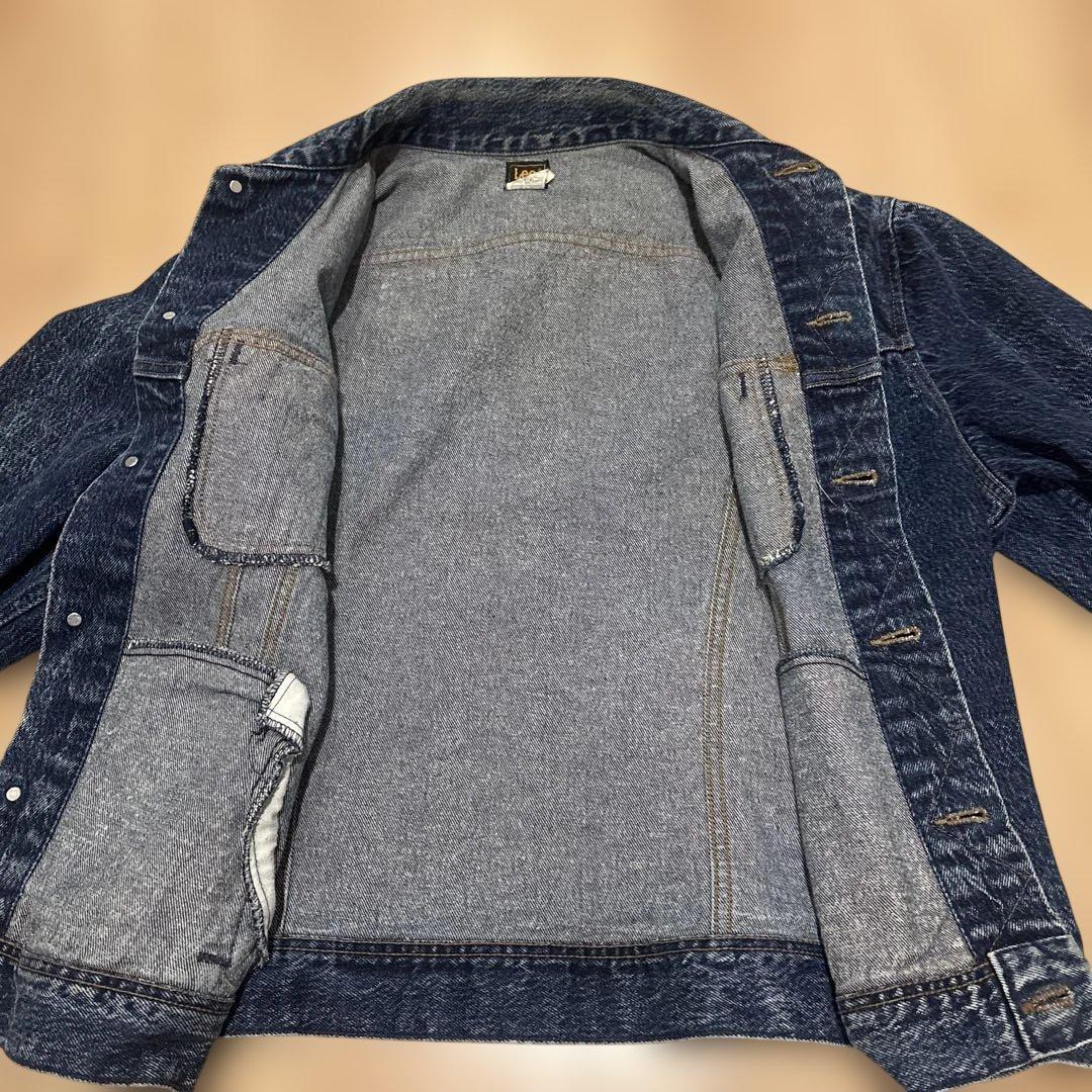 80's Lee リー ケミカルウォッシュ Gジャン デニムジャケット
