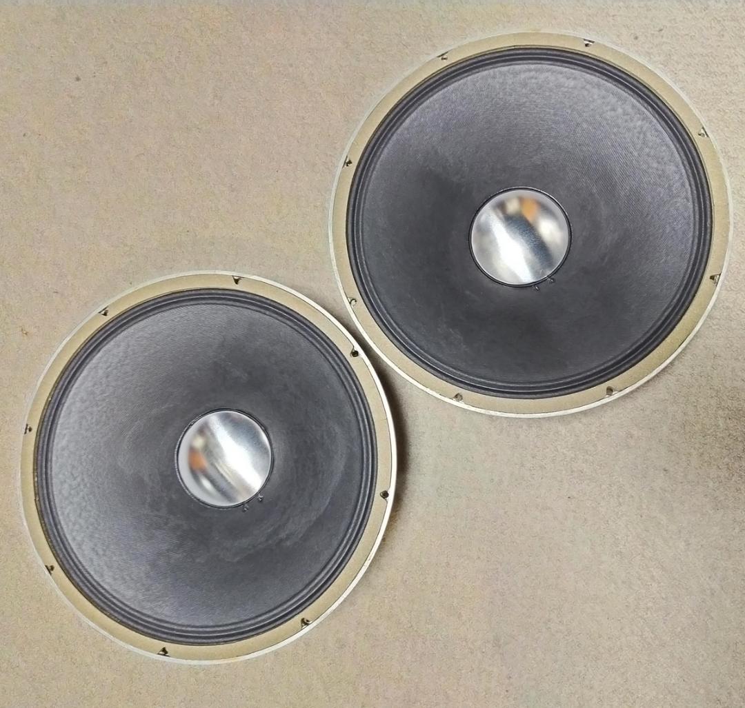 JBL D130　16Ω　38cmフルレンジ　ペア　フィクスドエッジ　英文取説付