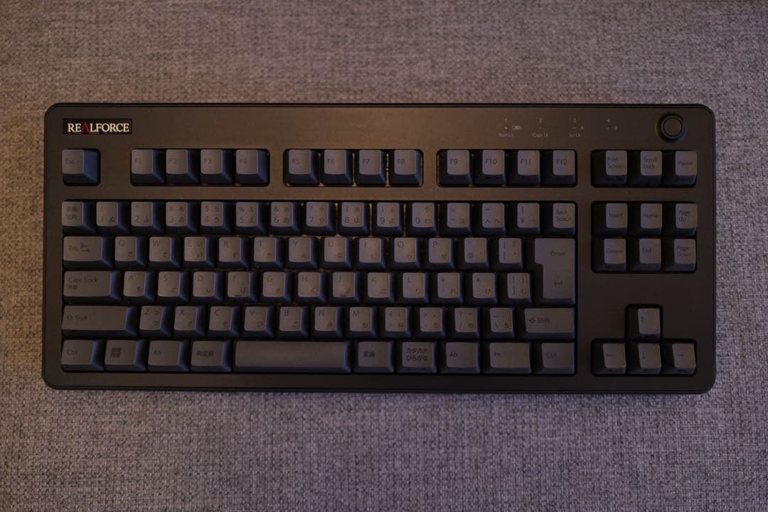 【だるしむ】REALFORCE R3HC11 ブラック 日本語配列