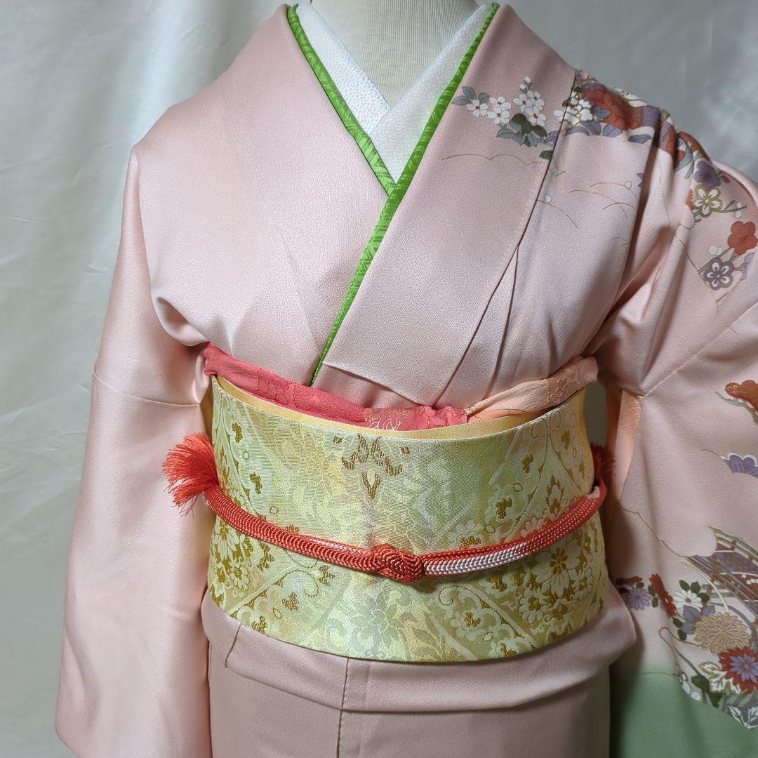 正絹　袷　訪問着　長襦袢付き　６点セット　卒業式　入学式　結婚式 お宮参り