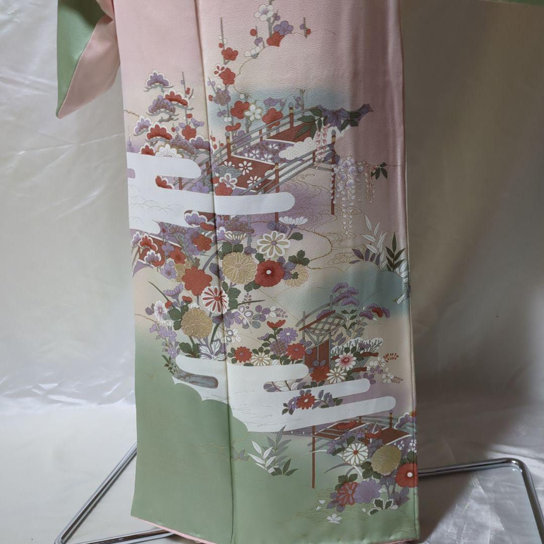 正絹　袷　訪問着　長襦袢付き　６点セット　卒業式　入学式　結婚式 お宮参り