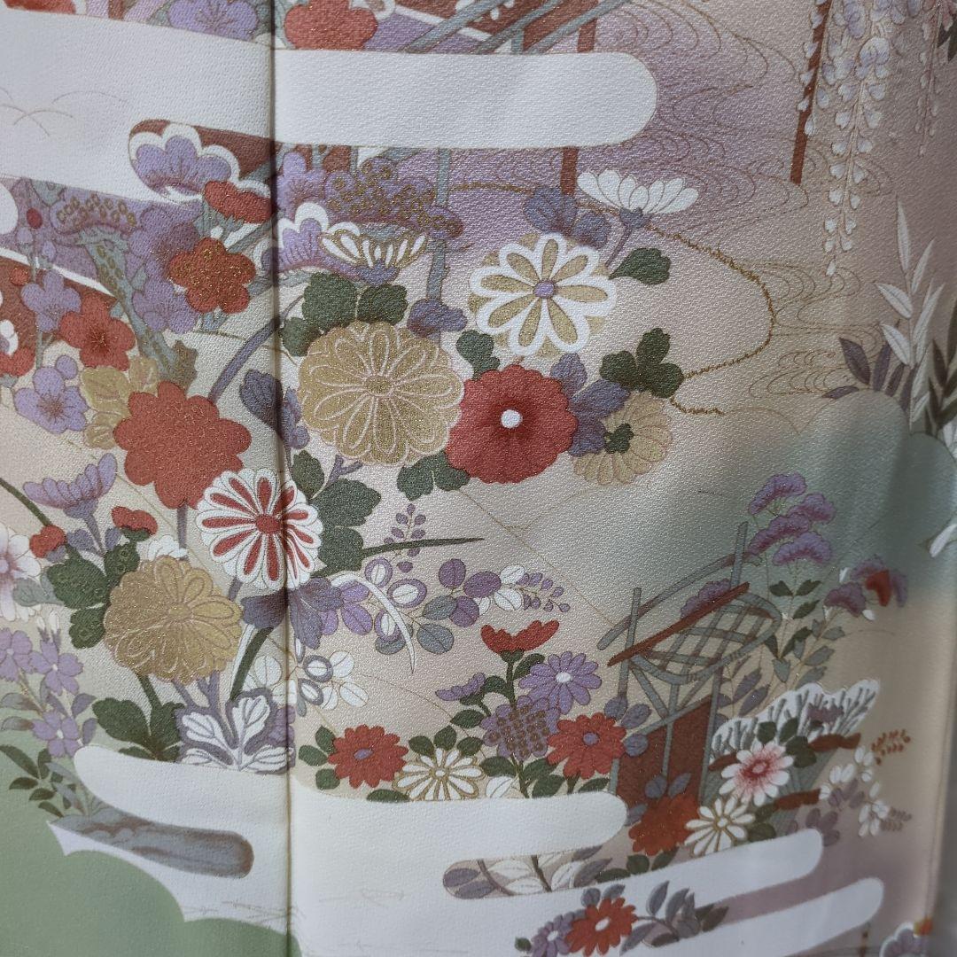 正絹　袷　訪問着　長襦袢付き　６点セット　卒業式　入学式　結婚式 お宮参り