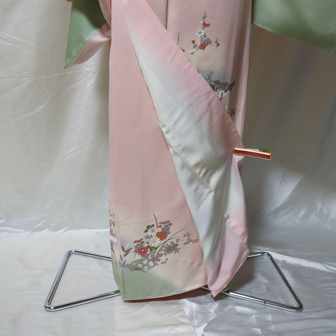 正絹　袷　訪問着　長襦袢付き　６点セット　卒業式　入学式　結婚式 お宮参り