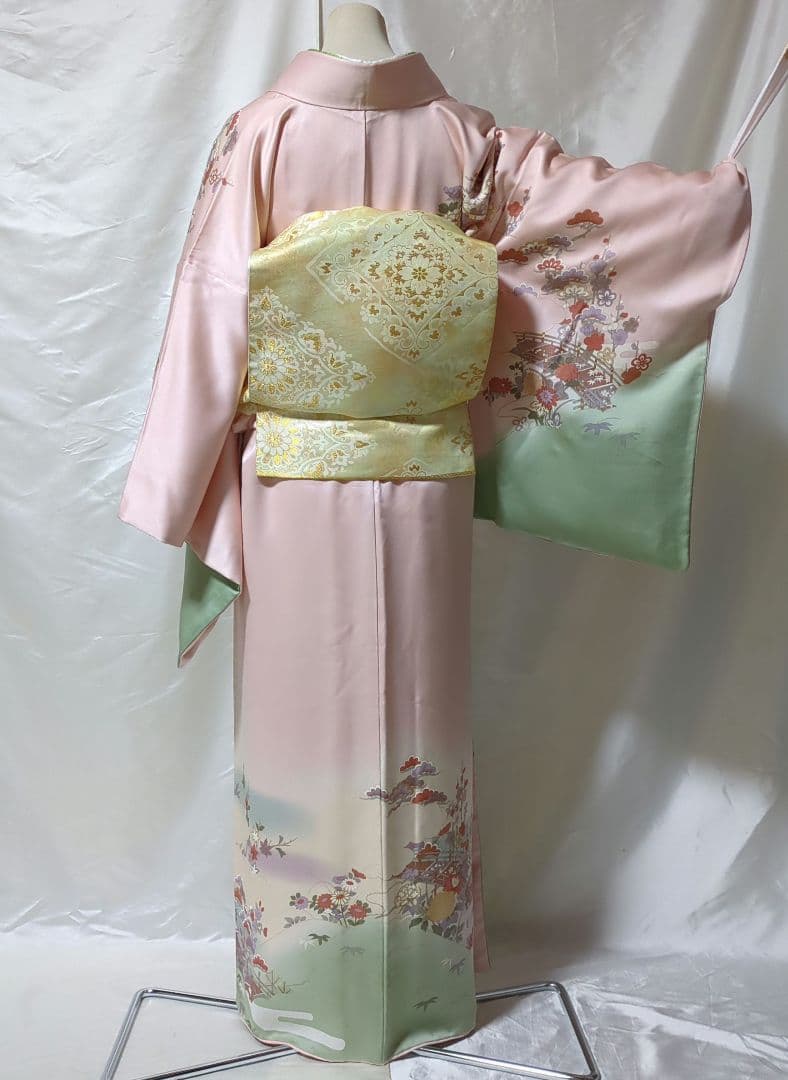 正絹　袷　訪問着　長襦袢付き　６点セット　卒業式　入学式　結婚式 お宮参り