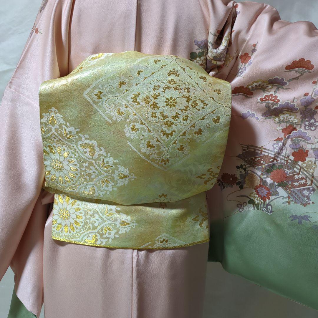 正絹　袷　訪問着　長襦袢付き　６点セット　卒業式　入学式　結婚式 お宮参り